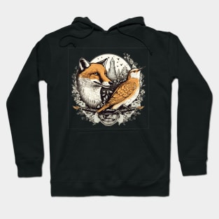 Fox and Bird Hoodie